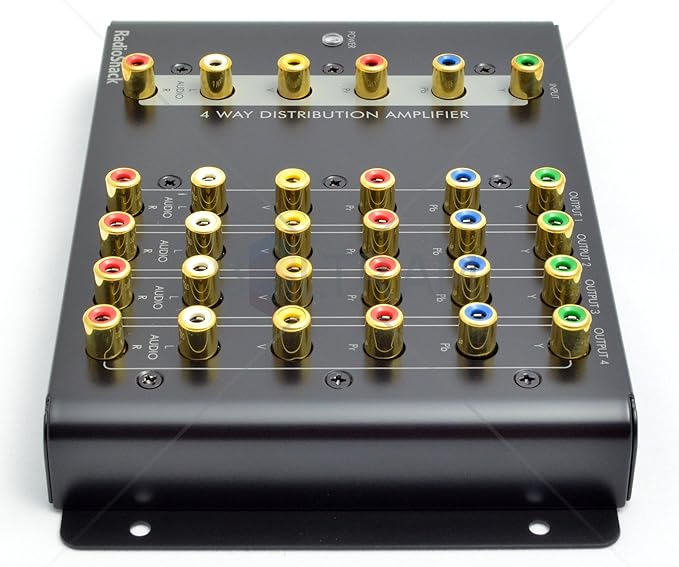 RadioShack 4Way Component Video Distribution Amplifier 15311 Amazon