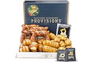 Eastern Standard Provisions “Merry & Bright” Holiday Box, Freshly Baked Meticulously Crafted Gourmet Soft Pretzel Snack, Premium Variety Pack