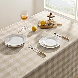 Softalker Checkered Tablecloth Rectangle, Heavy