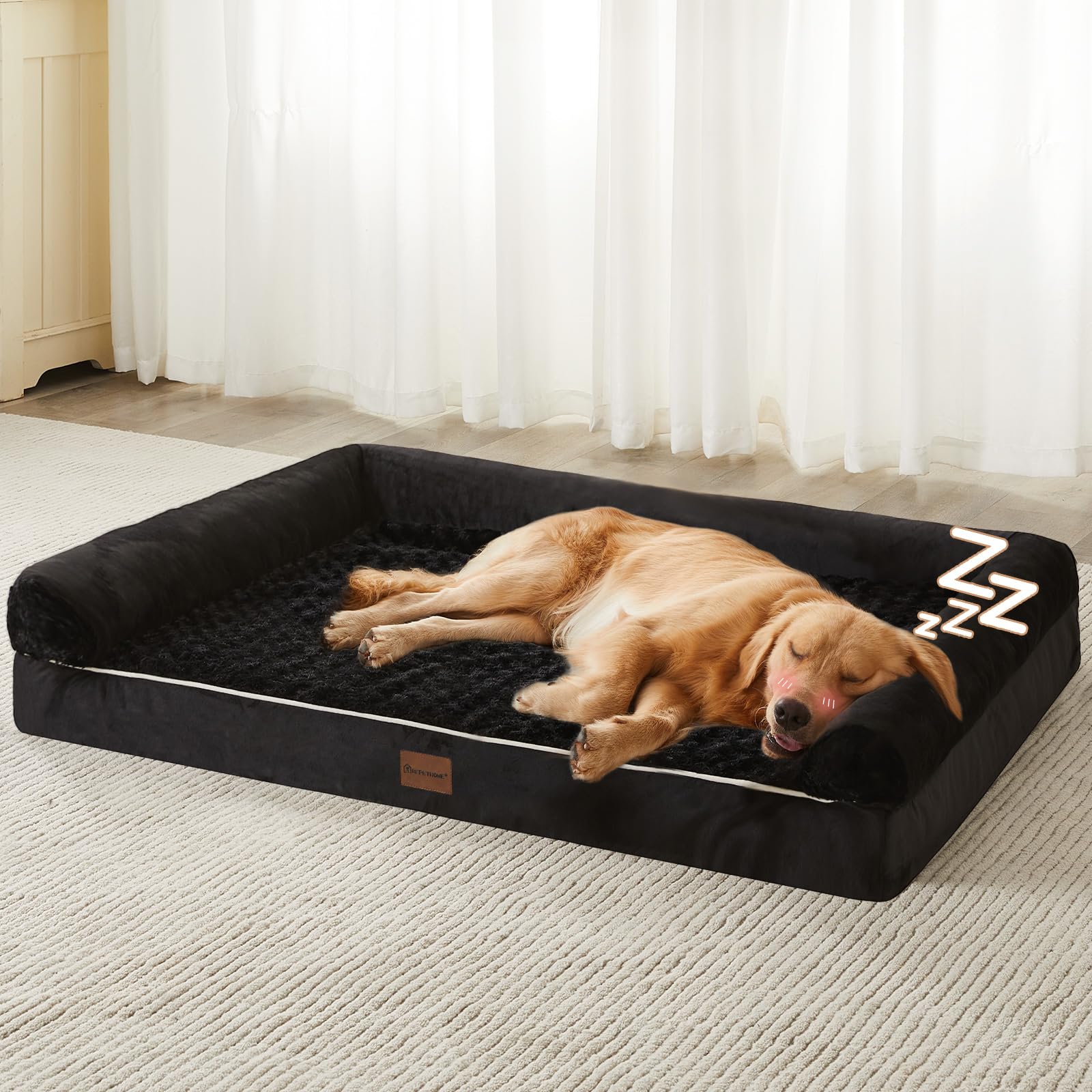 Photo 1 of *used***BFPETHOME Dog Beds for Large Dogs, Orthopedic Dog Bed for Medium Large Dogs,Big Waterproof Couch Pet Bed with Removable Washable Cover
