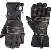 Wells Lamont Men's Black Leather Palm Winter Gloves with Waterproof Insert, Large (7660LBK)
