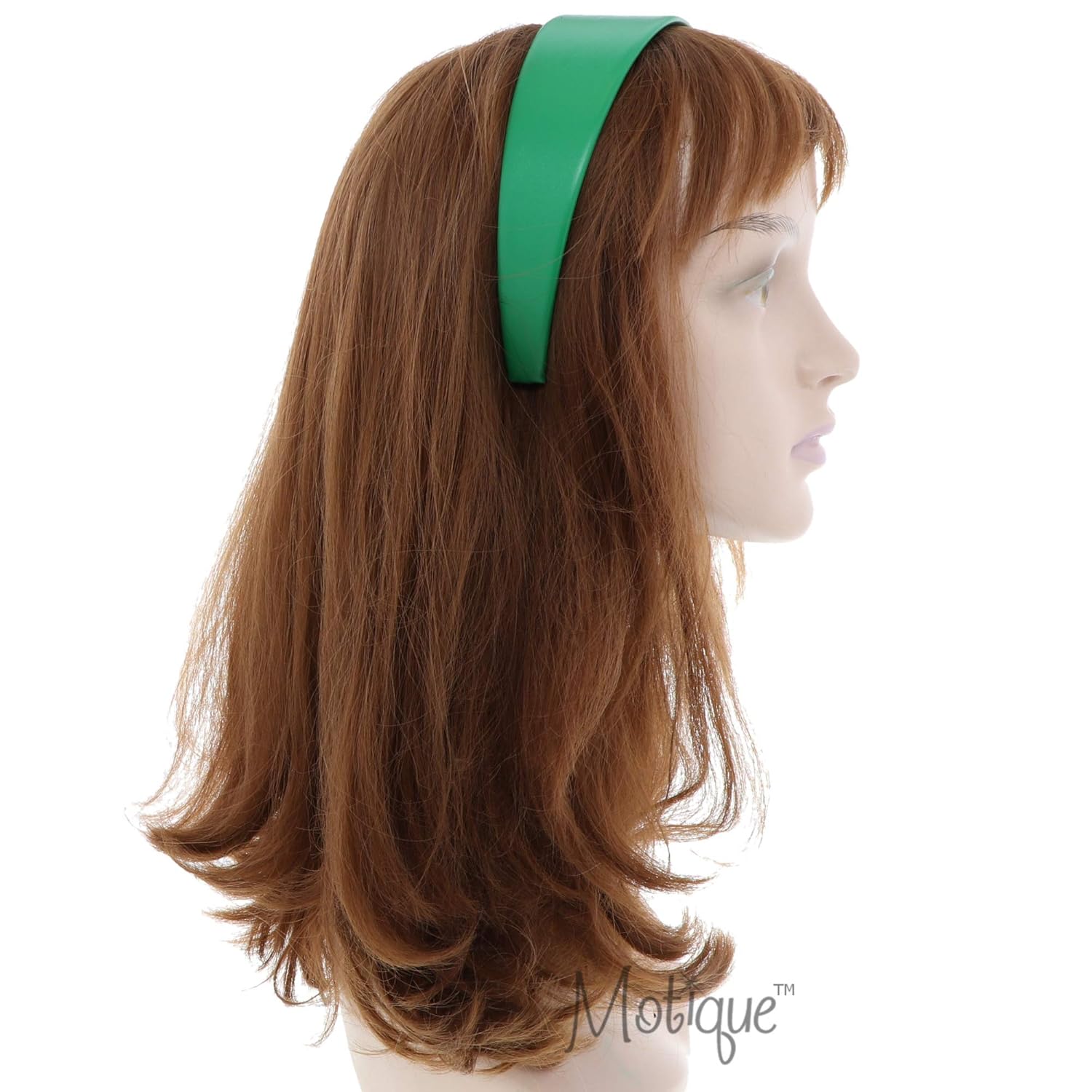 2 Inch Wide Leather Like Headband Solid Hair band for Women and Girls - Light Purple: Beauty