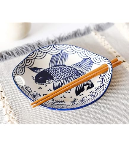 Amazon.com: アワサカ Awasaka Nishiki Koi Nishiki Koi Sushi Plate