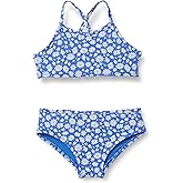 Amazon Essentials Girls and Toddlers' Cross-Back Bikini Set with Quick-Dry Fabric