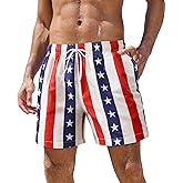 Gleeease 5inch Mens Swim Trunks: with Mesh Liner Pockets Drawstring Quick Dry Stretch Lined Funny Beach Swimming Pool Surf