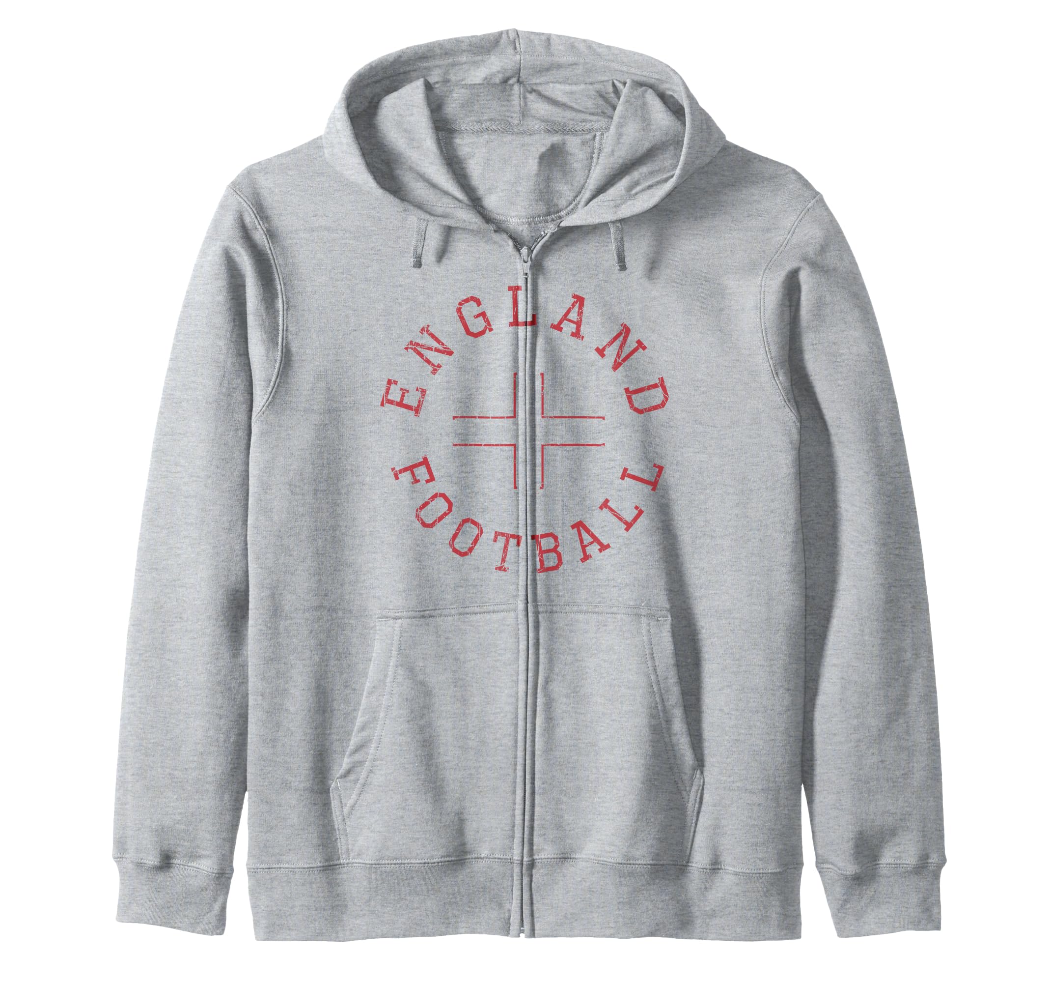 Trendy England Football Circle Zip Hoodie