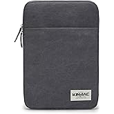Kinmac 360° Protective Vertical Laptop Sleeve Case Cover Bag with Pocket for MacBook Pro 14 inch,14 inch-14.4 inch HP Lenovo Dell ASUS Acer Laptop Computer (Grey)