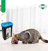 ADEPTNA Large 30L Pet Food Storage Container with Airtight Seal Blue Lid view 6