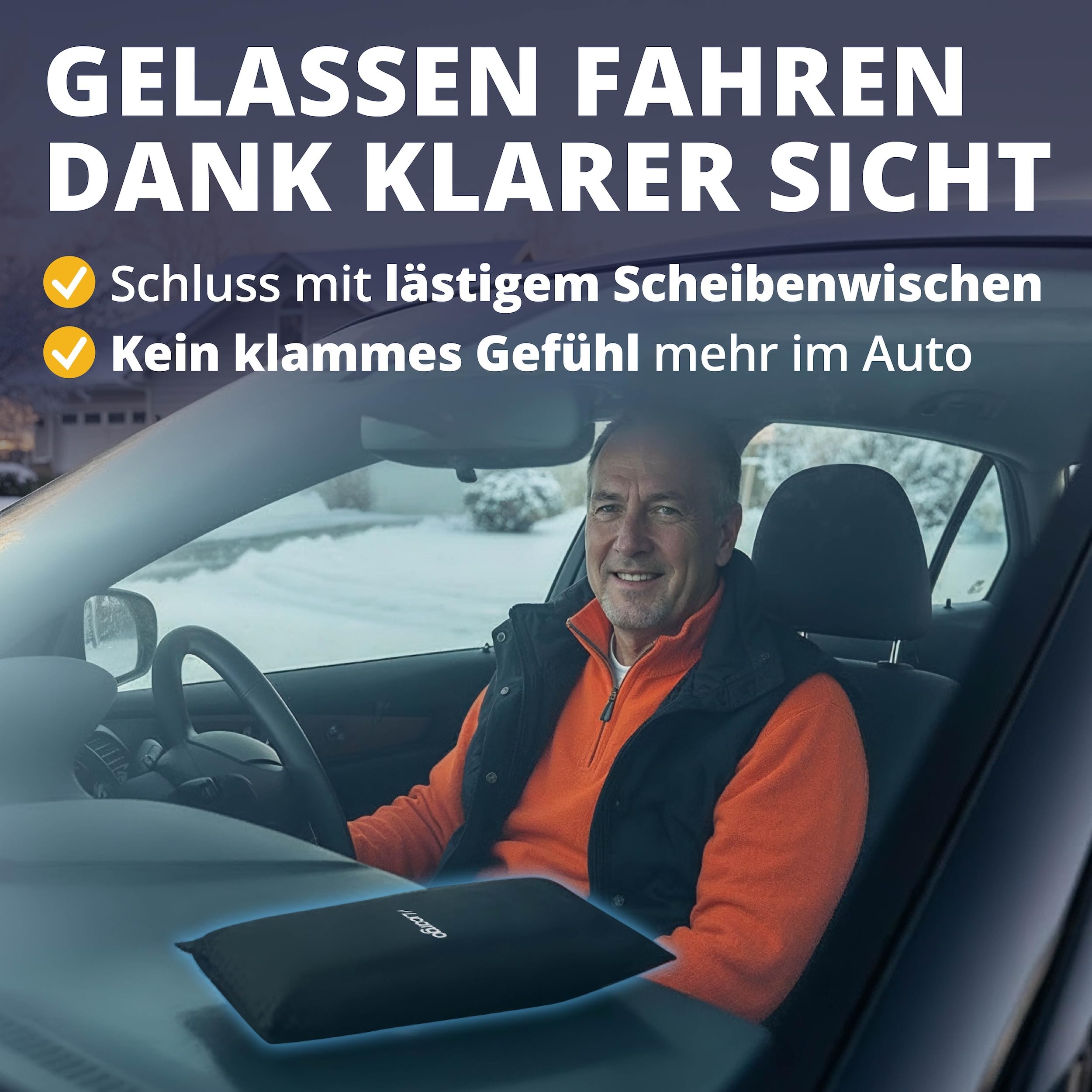 LICARGO Luftentfeuchter Auto 1 kg - Beschlagfreie Scheiben & klare Sicht - Auto Entfeuchter extra stark mit Naturgranulat, wiederverwendbar - gegen Feuchtigkeit & Schimmel im Autoinnenraum 5