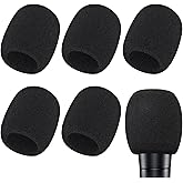 Microphone Cover, 6 Pcs Microphone Windscreen, Foam Mic Cover Suitable for SM58, E835 and Most Standard Handheld Mic