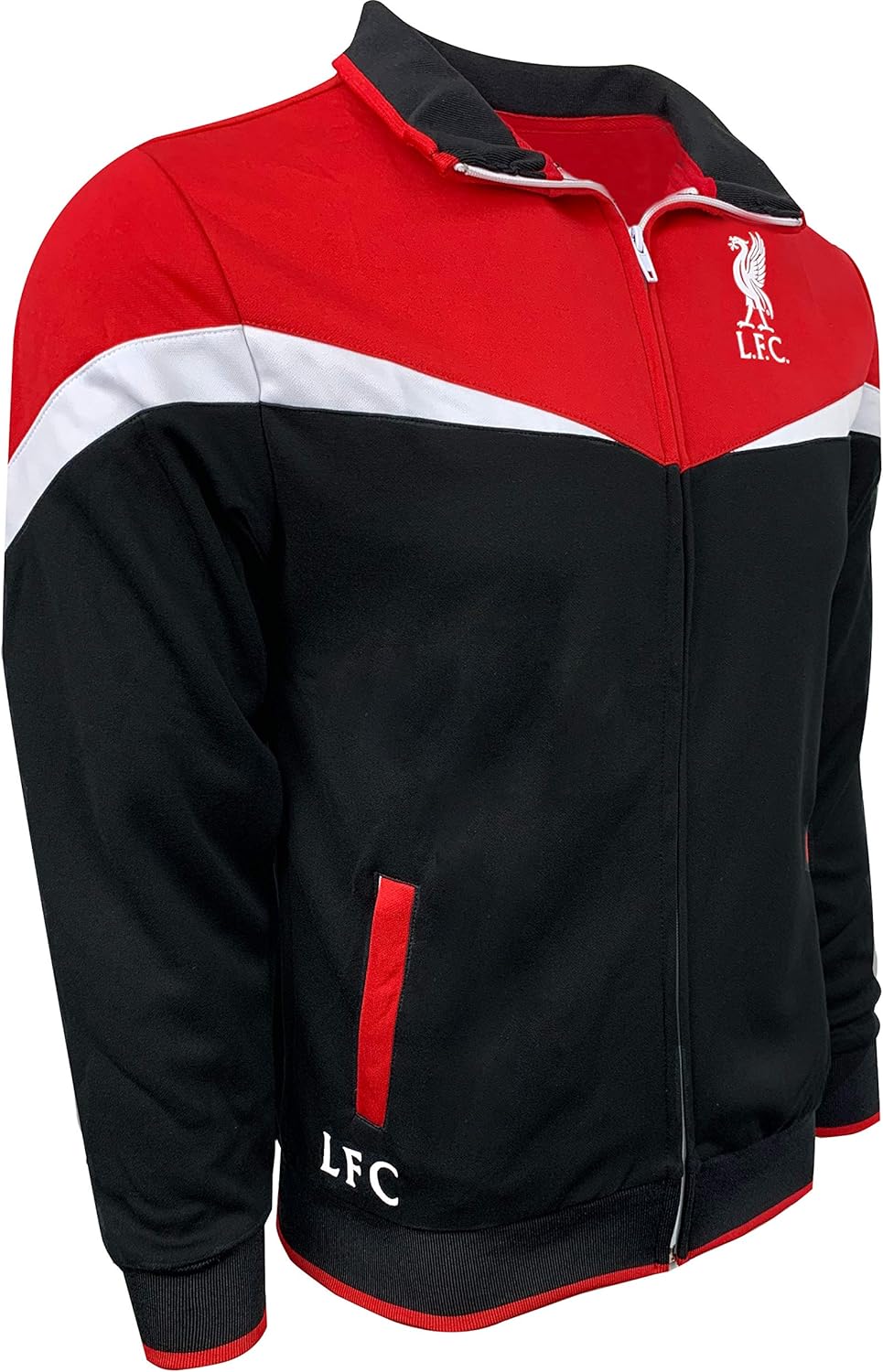 Men's Liverpool Jacket With Zipper pockets, Licensed Official Liverpool Track Jacket Adult Sizes: Clothing