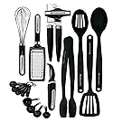 KitchenAid KC448BXOBA 17-Piece Tools and Gadget Set, Black