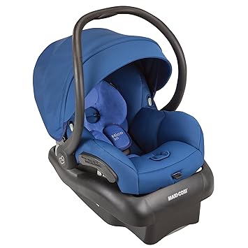 blue infant car seat