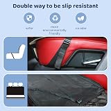 KYG Dog Seat Cover Hammock for Car Back Seats 148 x 135 cm Black view 4