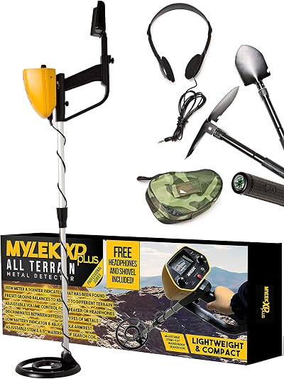 MYLEK MYMD1062 Metal Detector Waterproof with Bag Headphones Shovel Kit