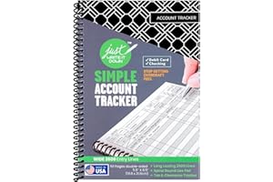 The Superior Register's Premium Check Book Register & Debit Card Ledger Notebook - Checking Account Register, Business Ledger, Cash Log & Expense Tracker - Standard Edition - 1 Pc, Black