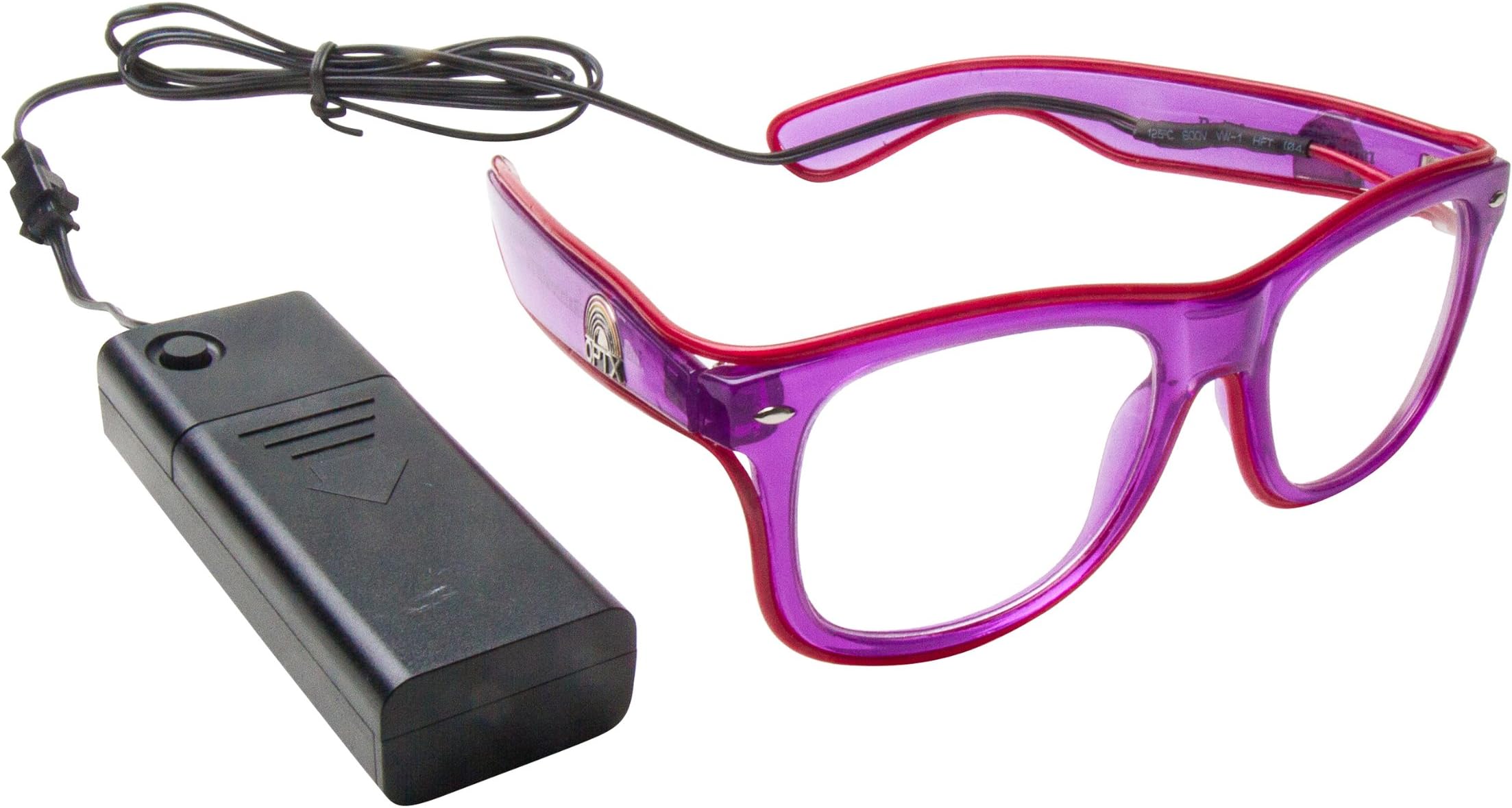 Rainbow OPTX Light Up Electric EL Wire Glasses