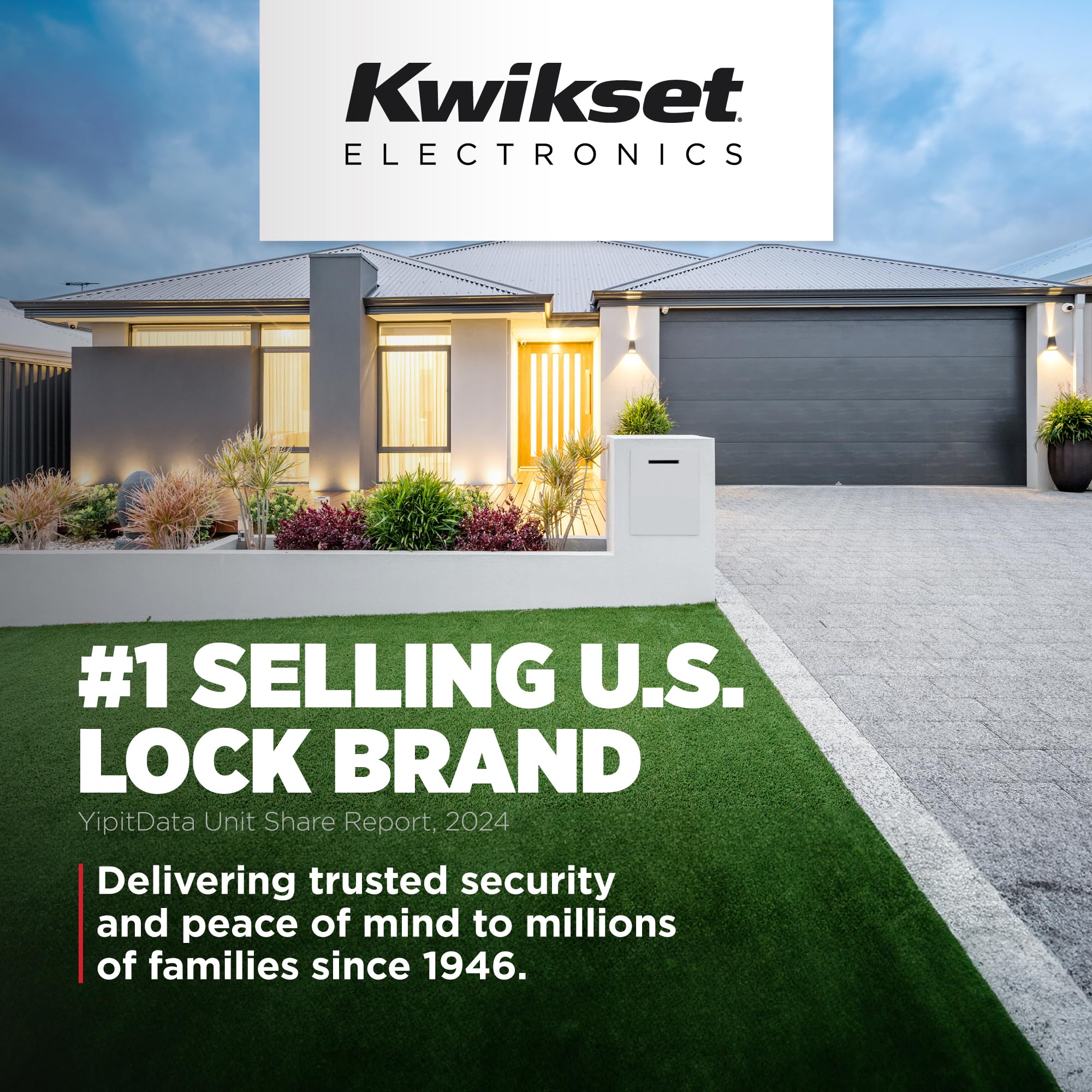 Kwikset HomeConnect 620 Z-Wave Long Range Enabled Keypad Smart Lock Convenient Keyless Entry, Customizable User Codes, Ring Alarm Compatible, Hub Required, Sold Separately Satin Nickel Traditional