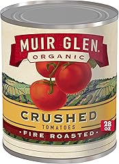 Muir Glen Crushed Fire Roasted Canned Tomatoes, 28 oz.