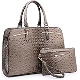 Women Handbag Wallet Tote Shoulder Hobo Bag Top Handle Satchel Purse Set 2pcs with 3 Compartments