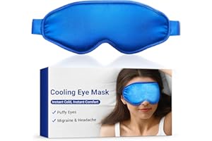 NEWLA Cold Eye Mask Cooling Mask for Puffy Eyes: Flexible Ice Eye Pack for Magraine After Surgery Relief - Reuable Gel Face Mask for Headache Puffiness - Comfortable Perfect Fit Cool Compress for Sleep