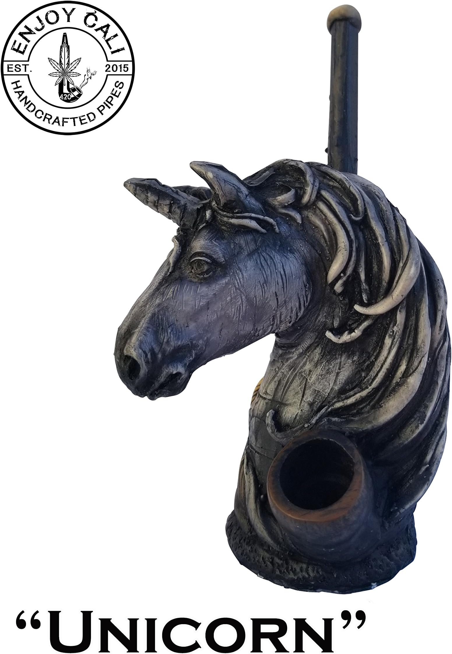 Handmade Tobacco Pipe Art Collectible Smoke Functional"Unicorn" Collection