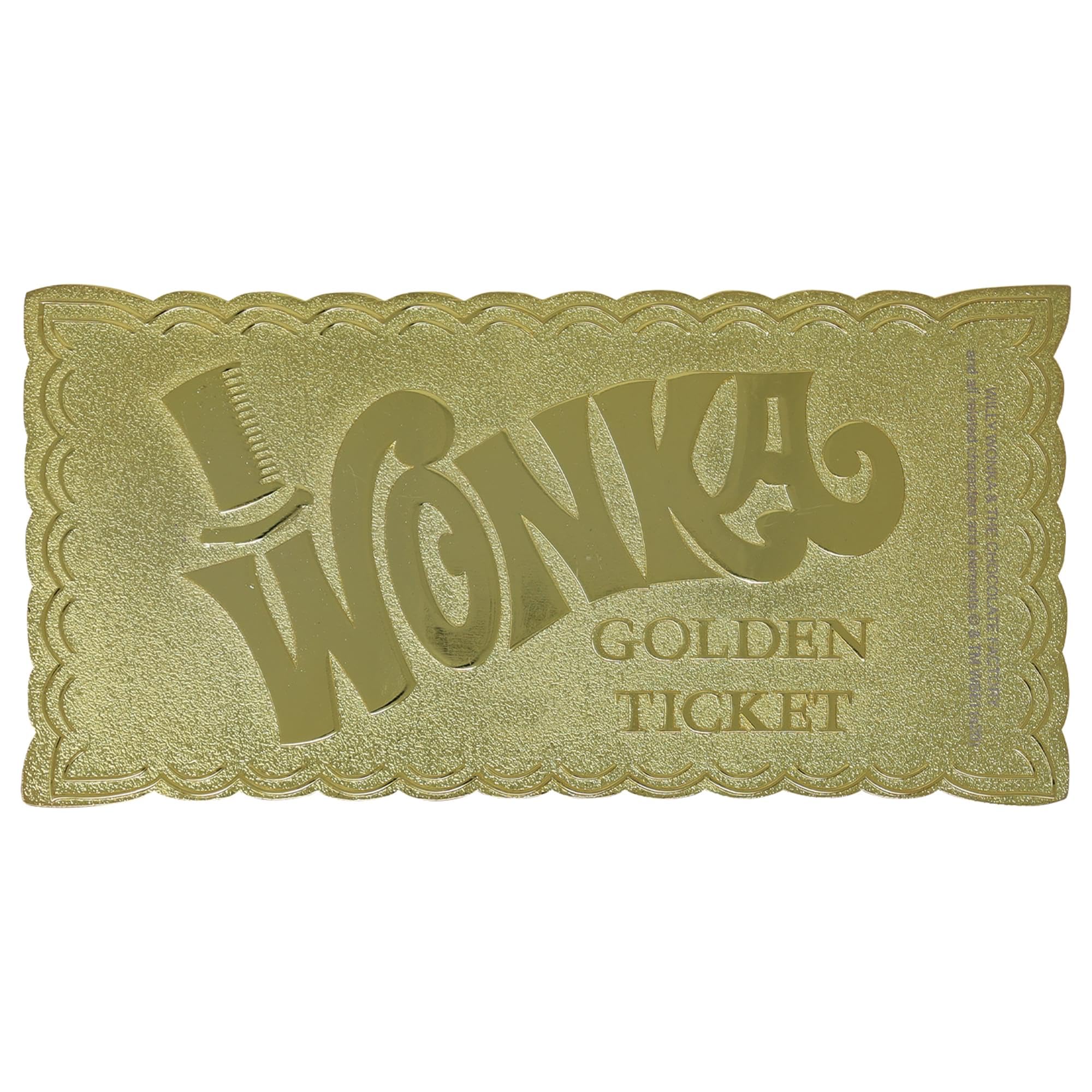 Willy Wonka and the Chocolate Factory Collector's Edition Replica Golden Ticket