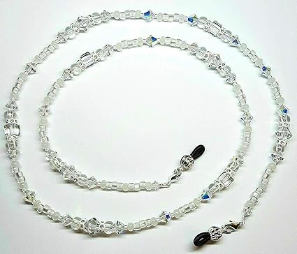 crystal eyeglass chain