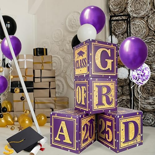 2025 Graduation Decorations Purple and Gold Class of 2025 Decorations ...