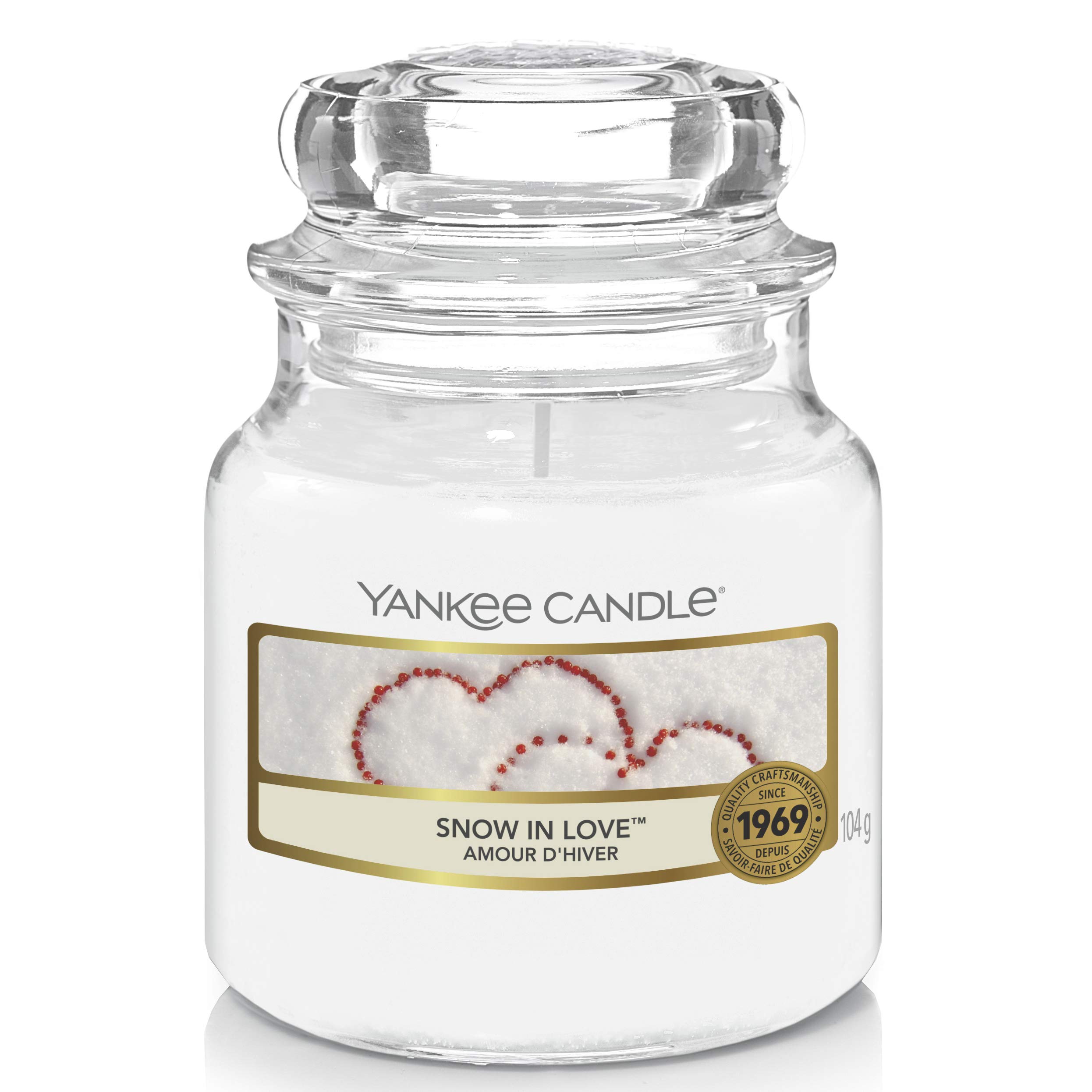 Yankee Candle Tea Light Scented Candle, Glass, White, Small Jar