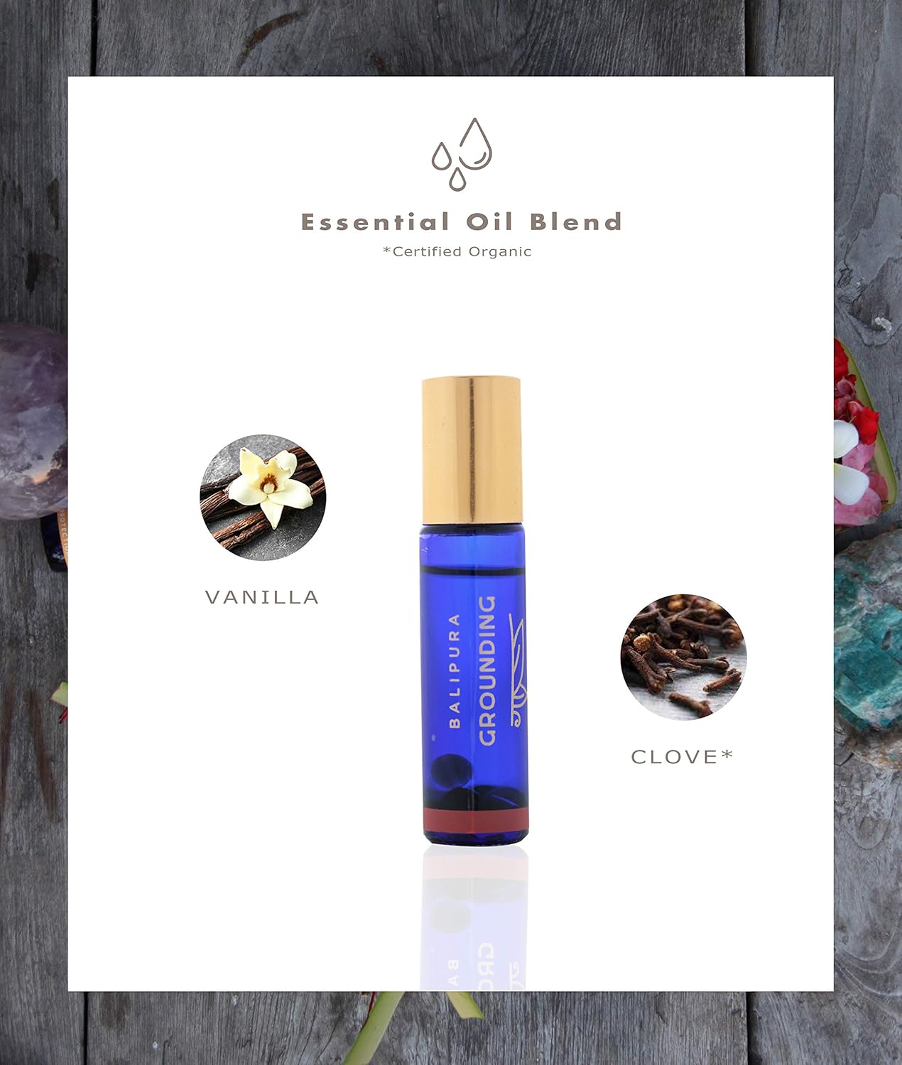 BALIPURA, Grounding Crystal Roll On, Natural Healing Roller Ball with Infused, Healing Crystal & Gemstones - Image 5