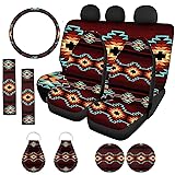 ZFRXIGN Aztec Tribal Car Seat Cover Full Sets for