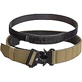 Molle Battle Belt – 2-Piece 1000D Nylon Duty Belt for Law Enforcement with Quick-Release Buckle & Outer Tactical Belt