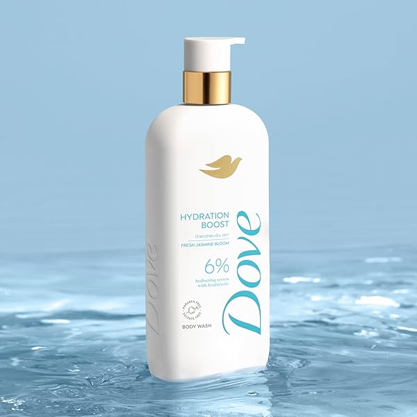 DOVE SERUM HYDRATION BOOST BODY WASH HYDRATES DRY SKIN WITH HYDRATING SERUM AND HYALURONIC ACID 18.5 OZ