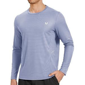 NORTHYARD Men's UPF 50+ Sun Protection Long Sleeve Swim Rash Guard Shirt | UV, Breathable, Quick Dry, Cool, Dry Fit, SPF, Ath