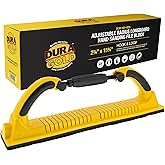 Dura-Gold Pro Series Adjustable Radius Flex Longboard Hand Sanding File Block with Both Hook & Loop Backing and PSA Backing Conversion Adapter Pad, Use Continuous Rolls or Sandpaper Sheets, Auto, Wood