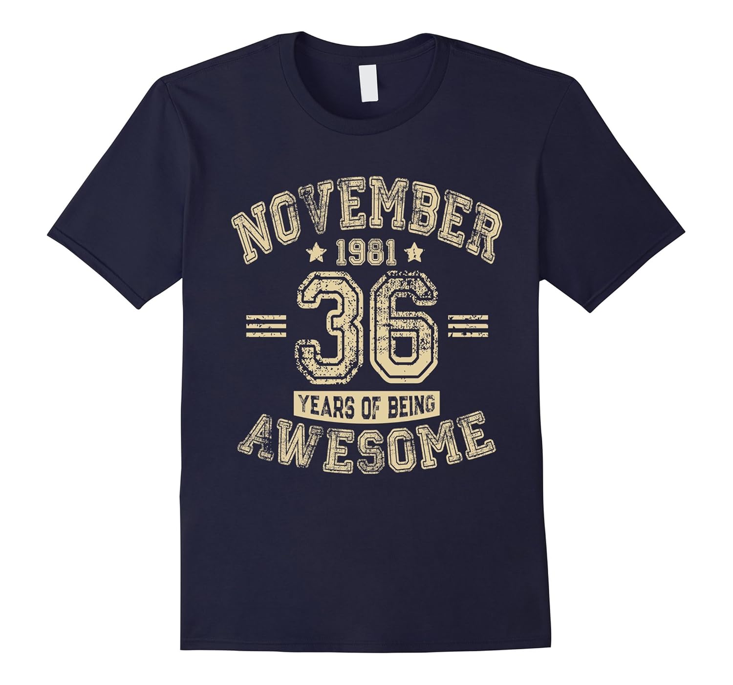 November 1981 - 36 Years Of Being Awesome T Shirt-ANZ