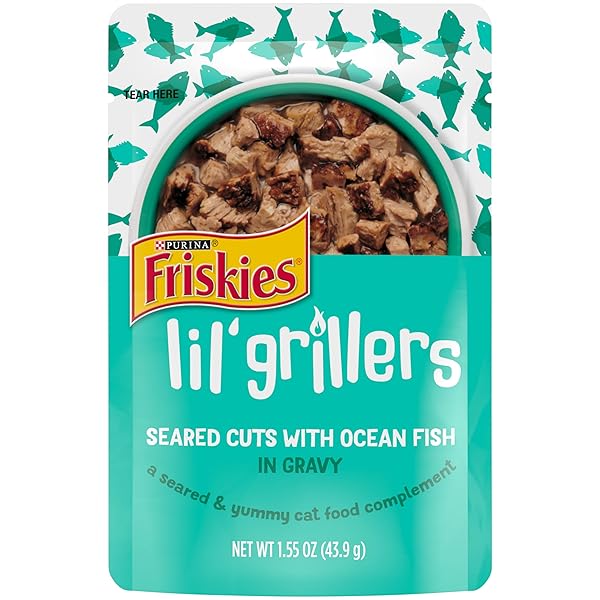 FRISKIES LIL GRILLERS WITH OCEAN FISH IN GRAVY CAT FOOD TOPPER