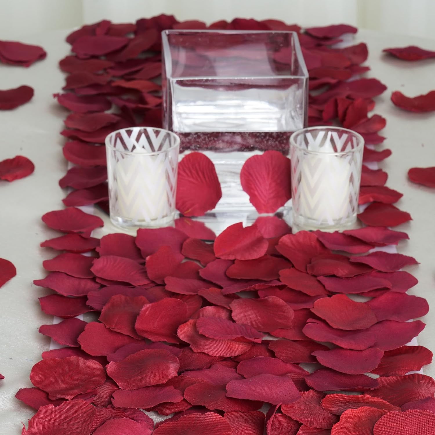 Amazon Com Balsacircle 4000 Burgundy Silk Artificial Rose Petals