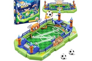 Mini Foosball Table Game for Kids – Soccer Board Game, Portable Tabletop Pinball Interactive Sports Game, Indoor Family Party