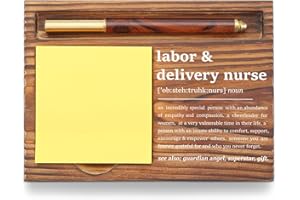 YODOCAMP Appreciation Gifts for Labor & Delivery Nurse Sticky Note Holder, Recognition Gifts for Labor Nurse Nursing Students Graduation Nurses Week, L&D Nurse Clinic Self-Stick Note Pad Holders TZP76