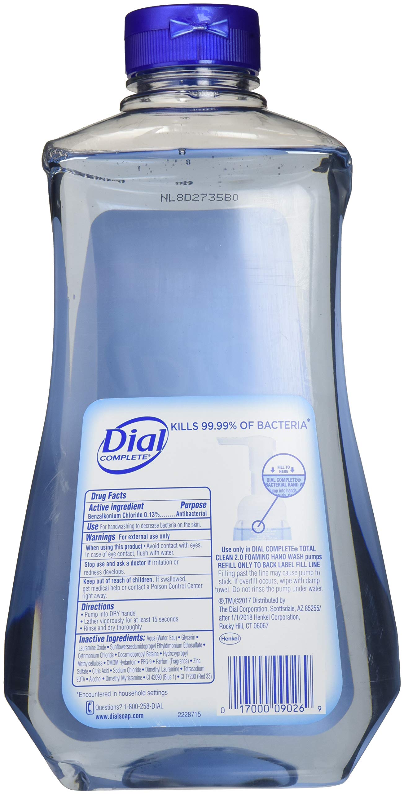 Galleon Dial Foaming Soap Refill, Complete Antibacteria Spring Water