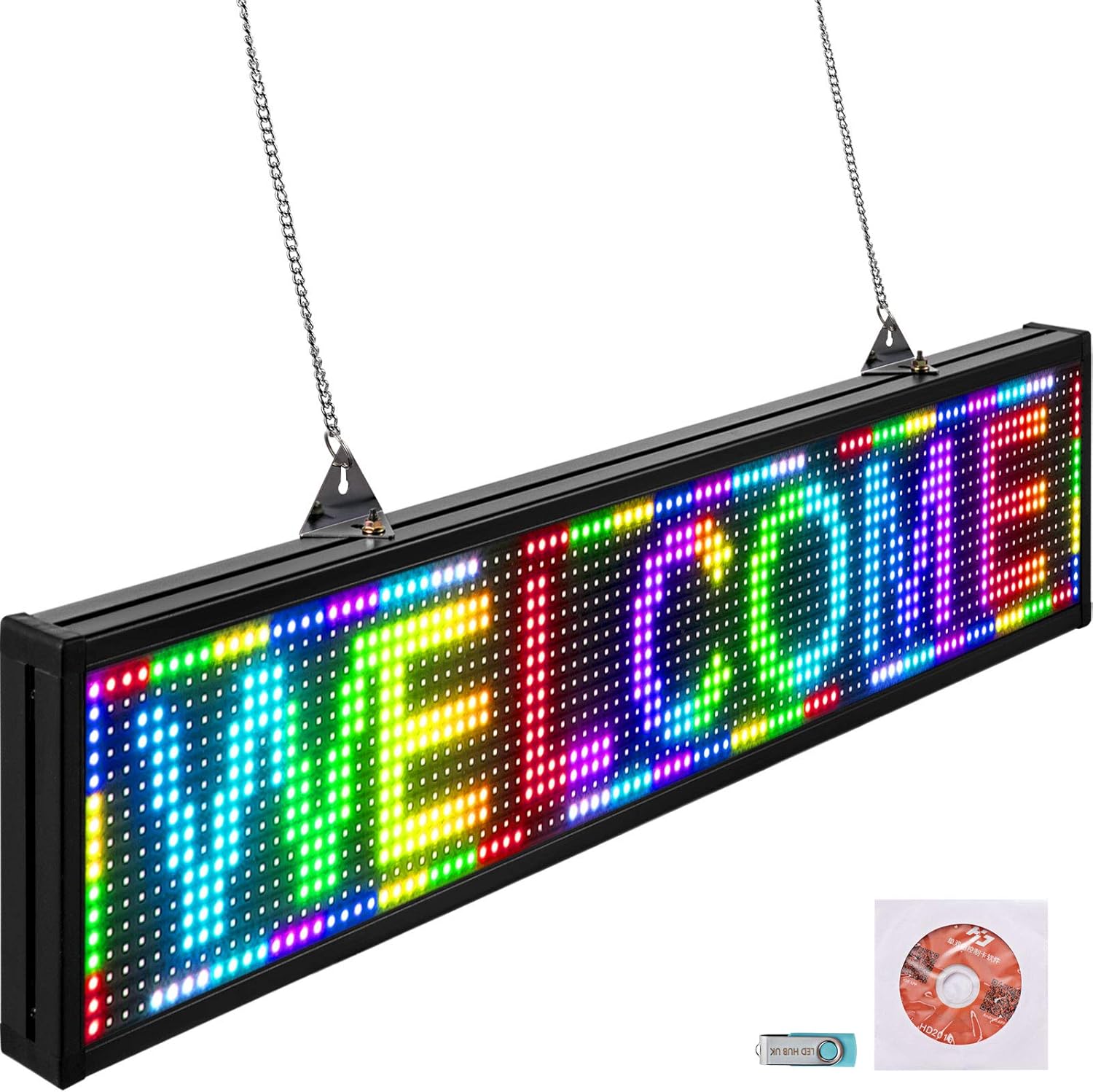 VEVOR Led Sign 38 x 6.5 Digital 