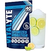 Vitalyte Electrolyte Powder Drink Mix - Isotonic Clean Electrolyte Hydration Powder - Ideal Post Workout Rehydration Packets with No Artificial Colors, Flavors or Sweeteners, (35 Oz, Cool Citrus)