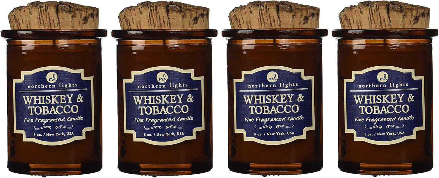 Northern Lights Candles Whiskey and Tobacco Spirit Candle