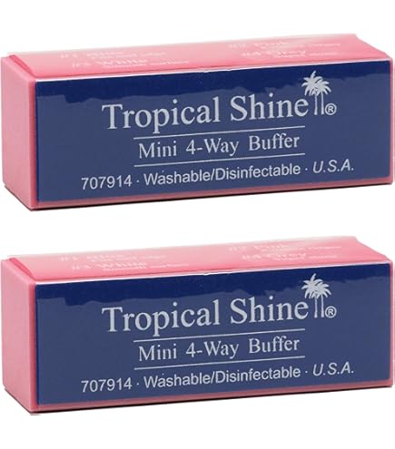 Tropical Shine Nail File Dual Grit File BLUE 120/240  Coarse/ Fine  7 In X 3 4 In