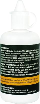 BSP Vitamin Drops Vetark 50ml Broad Spectrum Liquid Multivitamins for Small Pets view 2