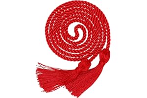 HIDREAS Graduation Honor Cord Red Yarn Honor Cord with Tassel 67" Long for Graduation Ceremony