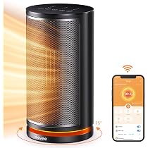 Amazon.com: Govee Smart Space Heater for Indoor Use, 75°Oscillating Portable  Ceramic Electric Heater with Thermostat, App u0026 Voice Remote, Auto Modes,  24H Timer, Overheating u0026 Tip-Over Protection Heat for Office : Home