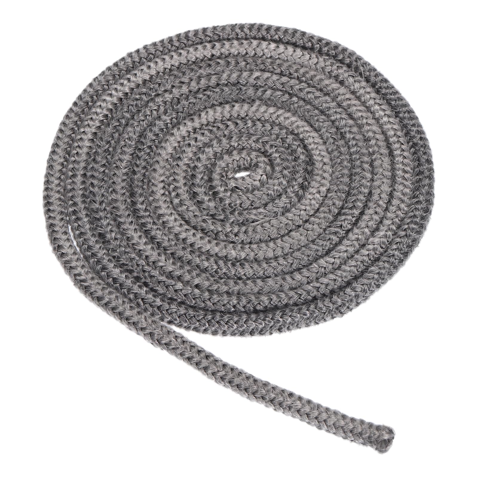 PATIKIL 5/16"x 86" Wood Stove Gasket, Graphite Fiberglass Round High-Temperature Resistance Seal Rope Replacement for Stoves Fireplace Door, Black